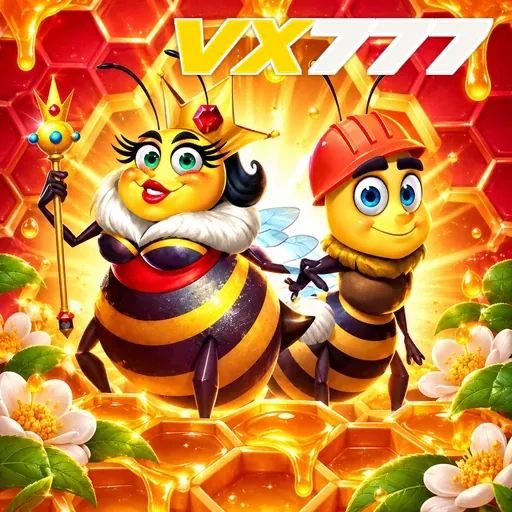 VX777 — ilustração de abelhas cartunescas