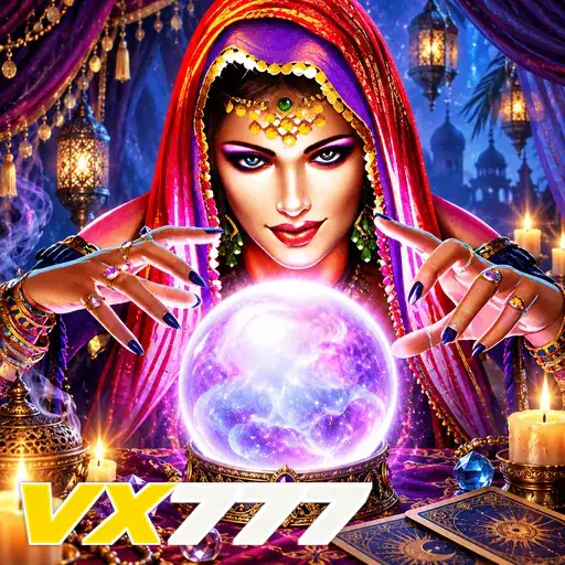 VX777 — ilustração de uma adivinha com bola de cristal