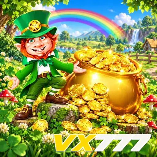 VX777 — ilustração de um duende com moedas de ouro