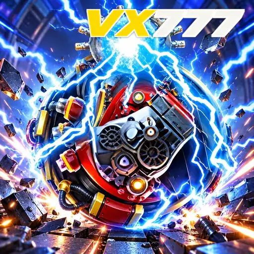 VX777 — ilustração de um núcleo de energia azul