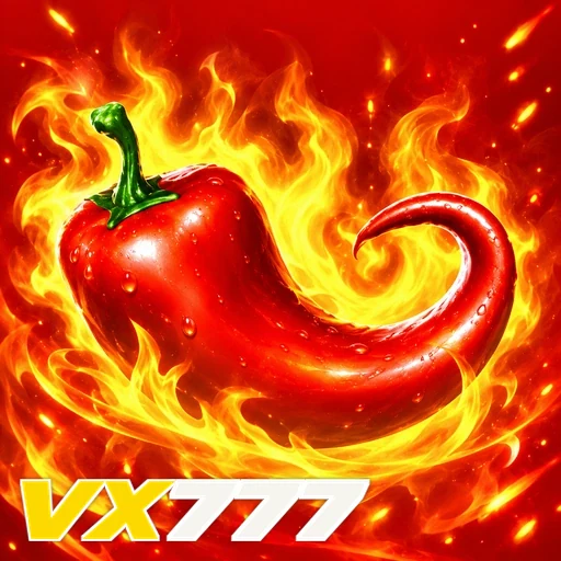 VX777 — ilustração de uma pimenta vermelha em chamas