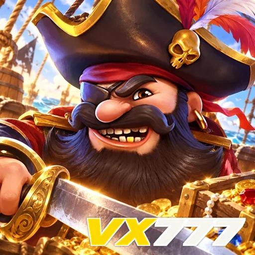 VX777 — ilustração de um rei pirata com espada
