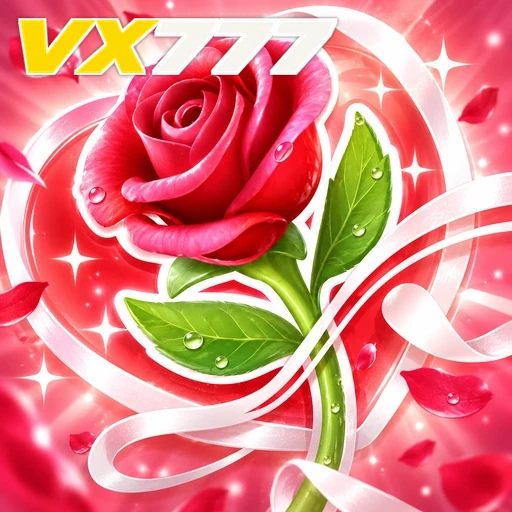 VX777 — ilustração de uma rosa cor-de-rosa
